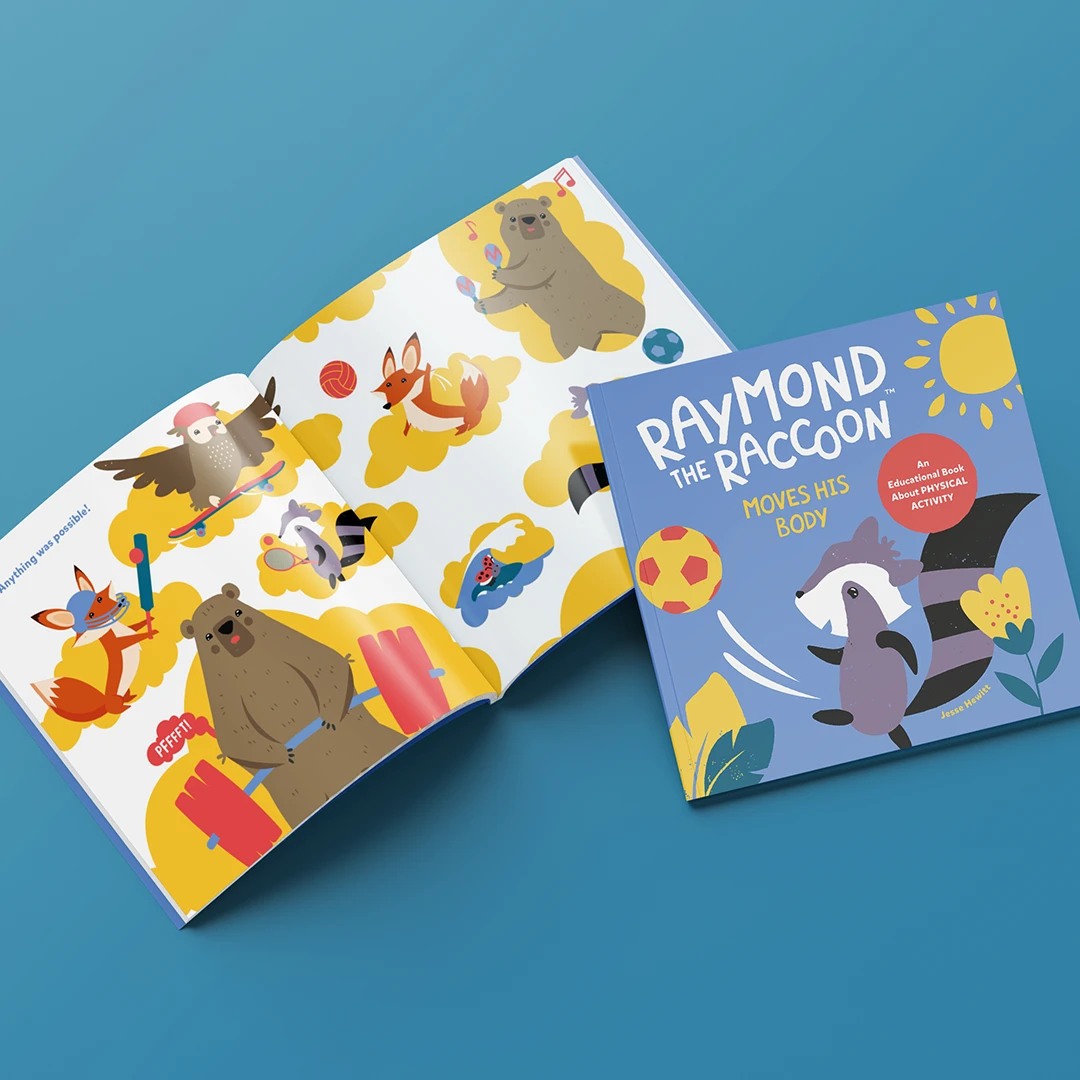 Editorial — Raymond the Raccoon picture book cover and pop-up