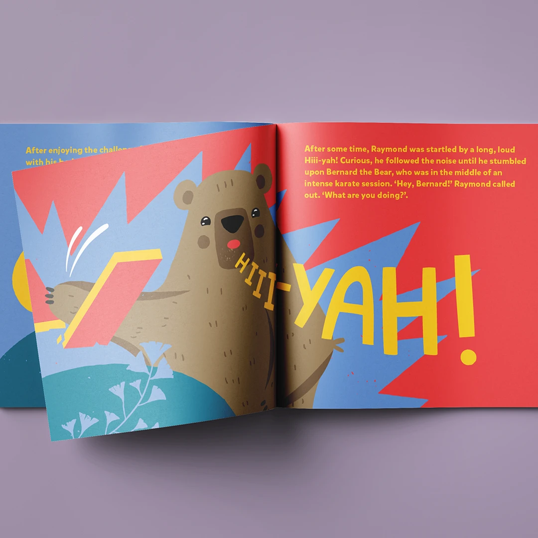 Editorial — Raymond the Raccoon double-page spread